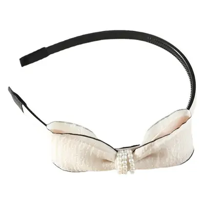 Black Pearl Bow Hairband for Women Wholesale