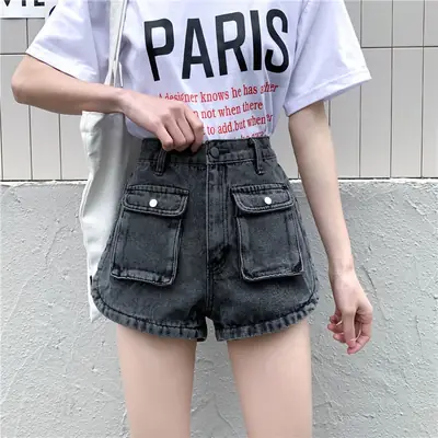 Hot Girl High Waist Denim Shorts 2022 Summer Large