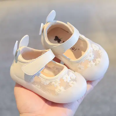 Summer New Children's Soft-Soled Toddler Shoes, Baby Girl Sandals, Princess Shoes, 0-1 to 2 Years Old Baby Fashionable Shoes