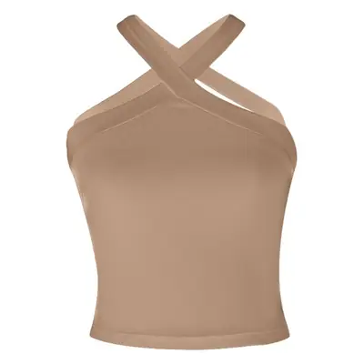 Women's Knitted Camisole Summer Slim Fit Beige