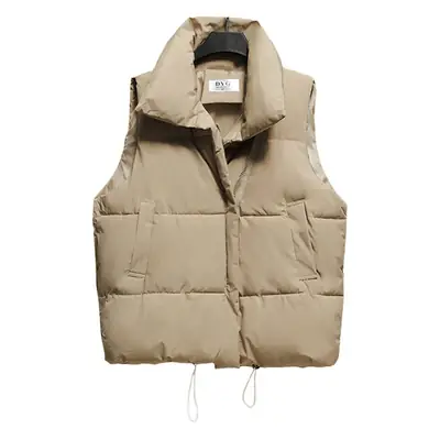 2025 Winter Down Cotton Vest Female Korean Style Loose Waistoutwear