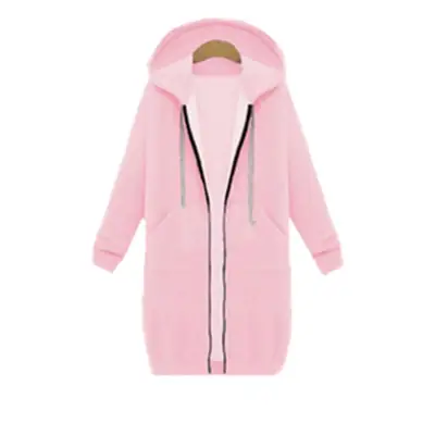 Black Full-Zip Hooded Sweatshirt Women