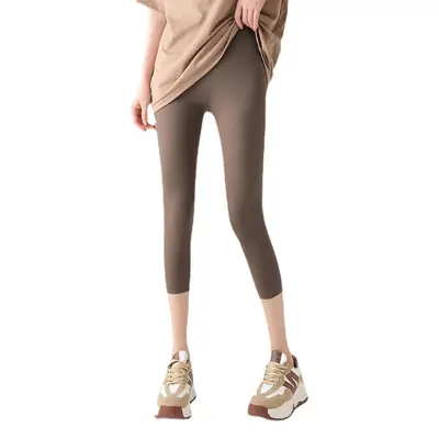 Women's Grey Shark Skin Leggings High Waist Tight