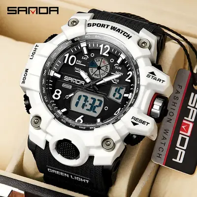 Sanda 3169 Black Digital Sport Watch Multi-Function