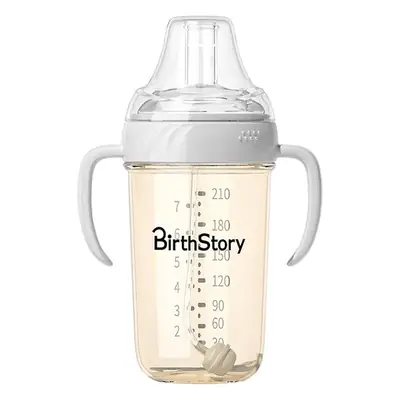 Wide-Diameter Baby Bottle, Water Cup, One Bottle, Three-Use Learning Cup, Duckbill Straw Cup, Ppsu Anti-Colic Baby Bottle