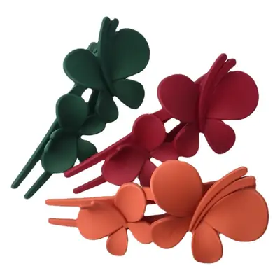New Large Frosted Butterfly Clip for Women