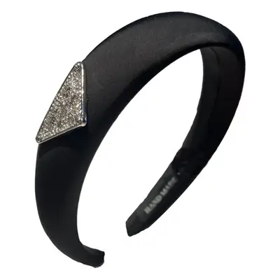 Black Ice Silk Triangle Hairpin Hoop for Women
