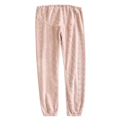 Autumn & Winter Thicken Flannel Belly Support Pants for Lactation Period