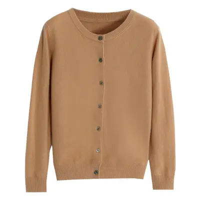 Women's Knitted Cardigan Sweater Orange Small