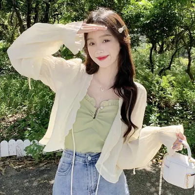 Women Sunscreen Cardigan Coat Summer Korean Style