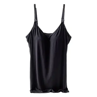 Black Cotton Camisole for Pregnant Women Summer