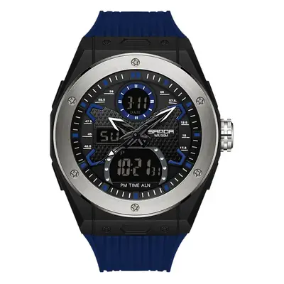 Sanda Men's Waterproof Digital Display Watch Black