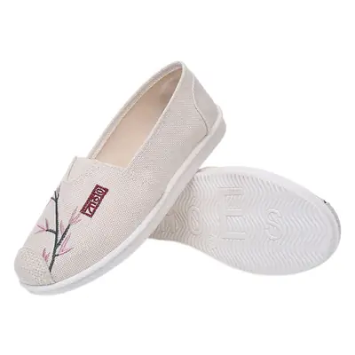 Lutai Embroidered Women's Flat Slip-on Shoes