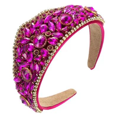 Baroque Red Crystal Hairband for Women