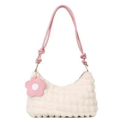 Women Pink Flower Shoulder Bag 2022