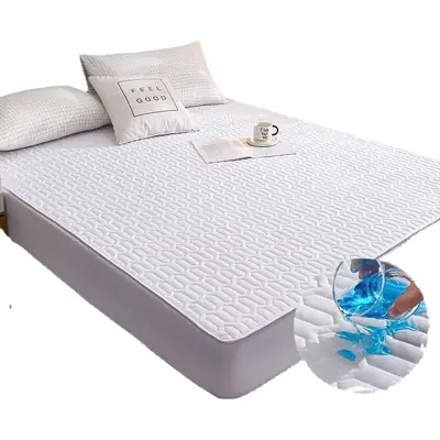 Cross-border cotton waterproof bed hat thickened urine-proof bedspread Simmons mattress protective cover cotton dust cover wholesale