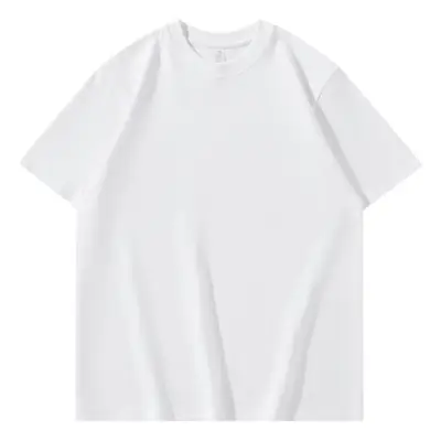 Men Pink Cotton T-Shirt 220g Solid Color