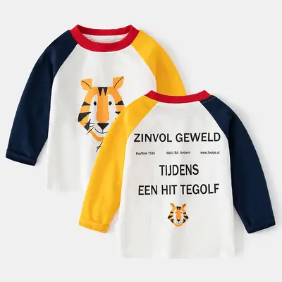 Children's Long Sleeve T-Shirt Boys 2022 Autumn Cartoon Design