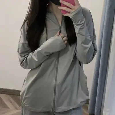 Women Ice Silk Sun Protection Coat White 2022