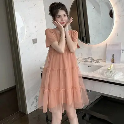 Pregnant Women Green Skirt Dress 2023 Summer