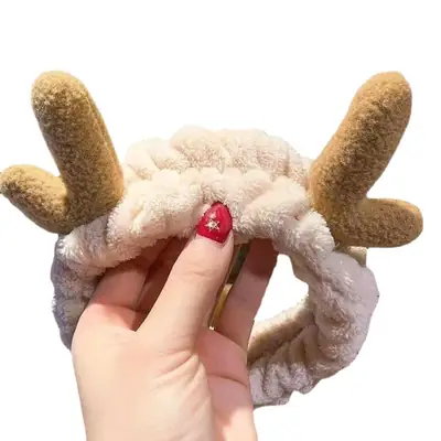 Cute Heart Face Wash Hair Band for Girls