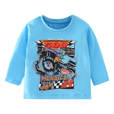 Malwee Boys Long Sleeve Printed T-Shirt Mint Green