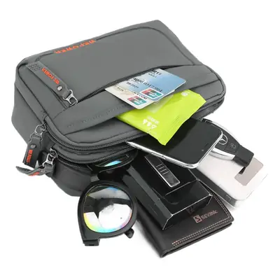 Waterproof Men's Crossbody Bag Grey