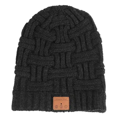 Men Wireless Bluetooth Headset Knitted Hat Snow Warm