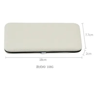 Red PU Leather Tweezers Storage Bag 13x3cm