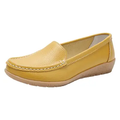 Plus Size Blue Slip-On Flat Shoes for Women