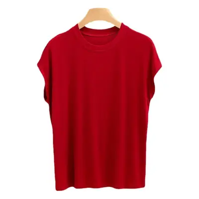 Women's Black T-Shirt Short Sleeve Plus Large