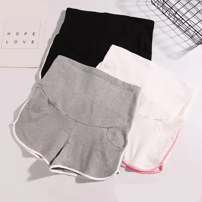 Pregnant Women Grey Shorts Spring Summer Leggings