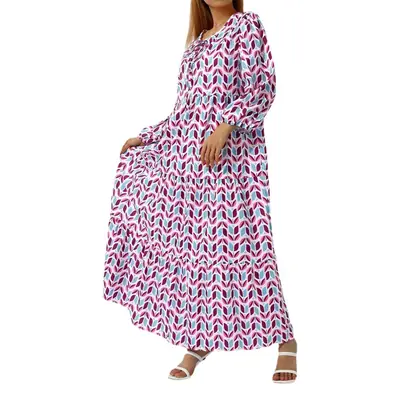 Bohemian Printed Long Dress Large Swing