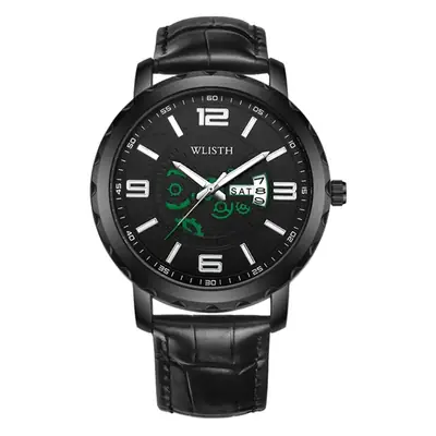 Men's Waterproof Quartz Watch 5911 Black 53g