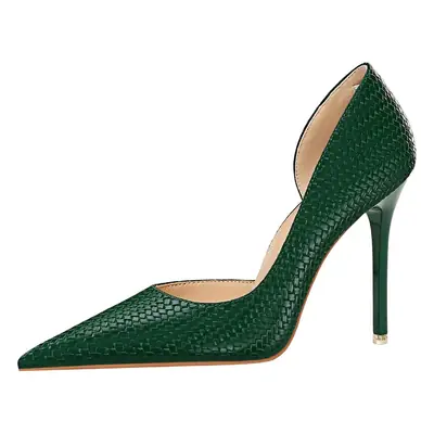 Green Sparkly Heels for Women Elegant High Heel