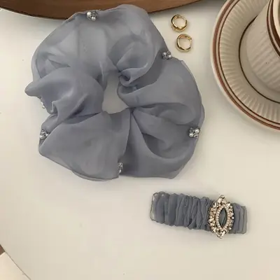 Knocking Fairy Blue Grey Hairpin for Girls