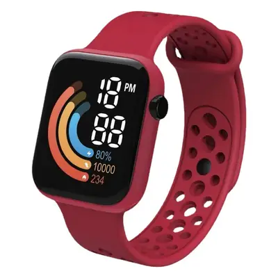 C1-6 Kids Digital Watch Mint Green Rainbow Display