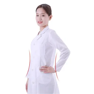 White Medical Lab Coat Long Short Sleeve Doctor Nurse Pharmacy