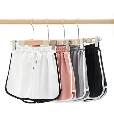 Women Pink A-Line Shorts Loose Wear Summer