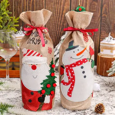 Jingchen Snowman Wine Set Christmas Decor