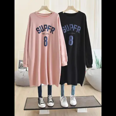 Maternity Women Cotton Long Sleeve Oversized Sweater Set