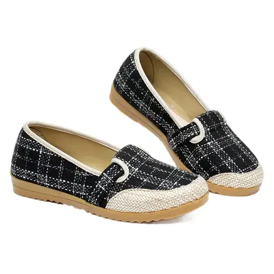 Red Printed Women's Casual Slip-On Shoes with Non-Slip Sole