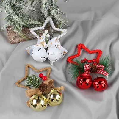 Cangyan Red Star Bell Pendant 33g DIY Christmas Decor