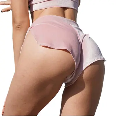 Sexy Hot Pants Women Solid Color Slim Yoga Shorts