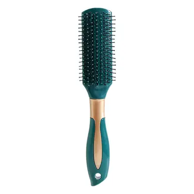 Dark Green Massage Hair Straightener Comb
