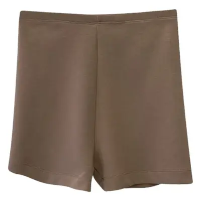 Women High Waist Stretch Matching Shorts Solid Color