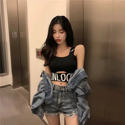 2023 Ice Silk Vest Women Sexy Sling Summer
