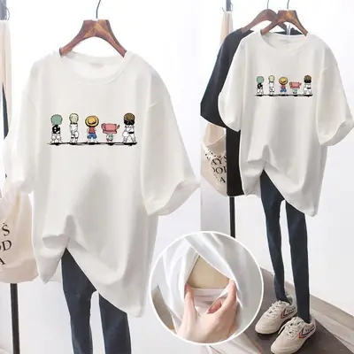 Women Chillin' Graphic T-Shirt Black Mid Length
