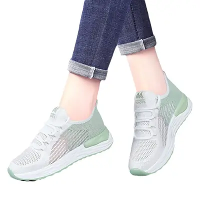 Women's 2024 Mesh Cross-Border Shoes White Ultra-Light
