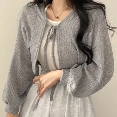 South Korea Summer Lace-Up Lantern Coat Sun Protection Shirt